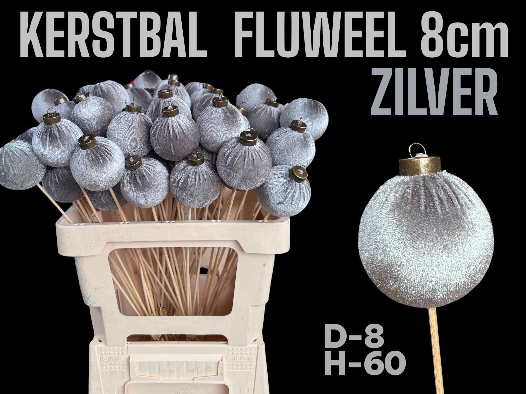 Kerstbal Op Stok H%