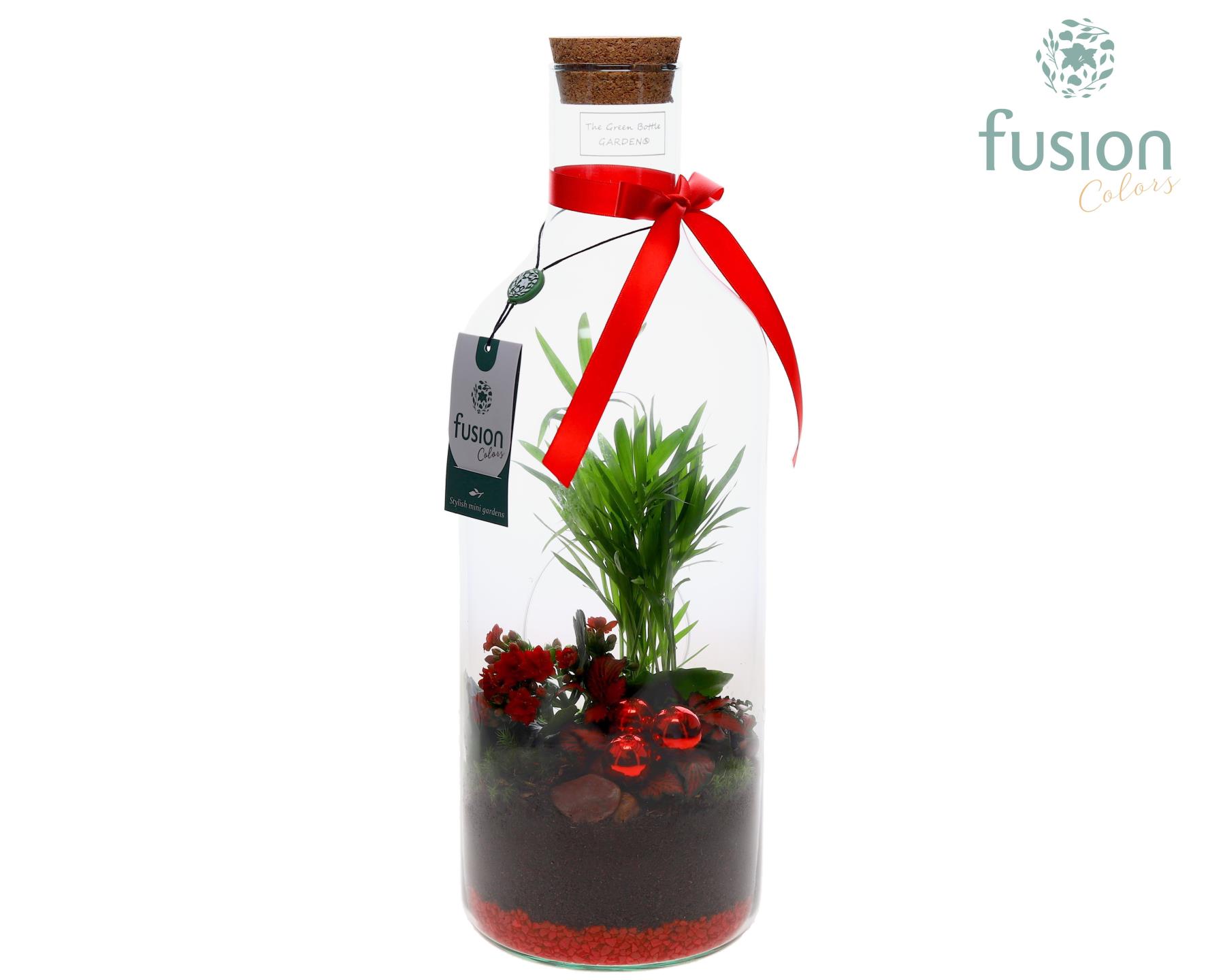 Picture of X-Mas arrangement Green Bottle Medium FC-23.1400FDH P15 43CM