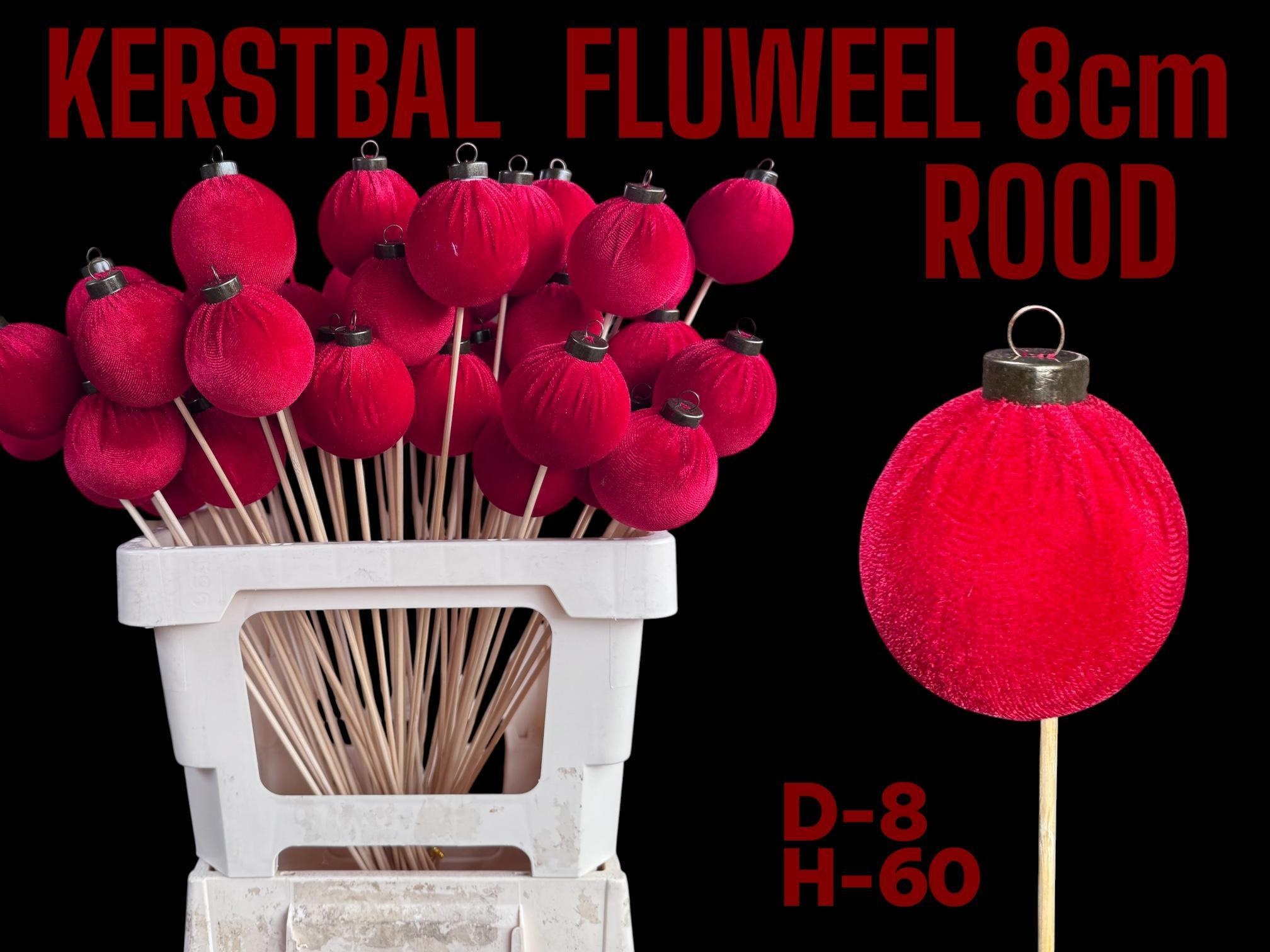 Kerstbal Op Stok H%