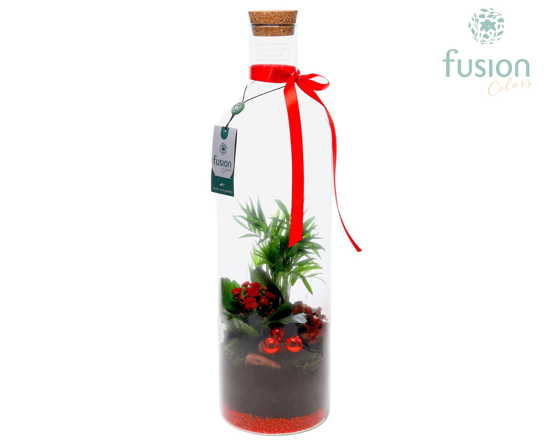 Picture of X-Mas arrangement Green Bottle Large FC-23.1401FDH P15 55CM