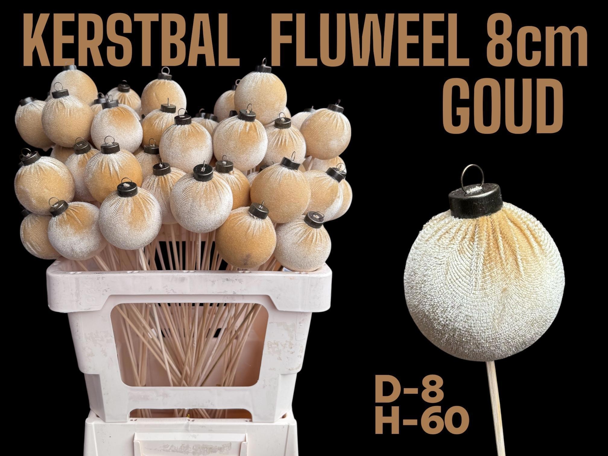 Kerstbal Op Stok H%